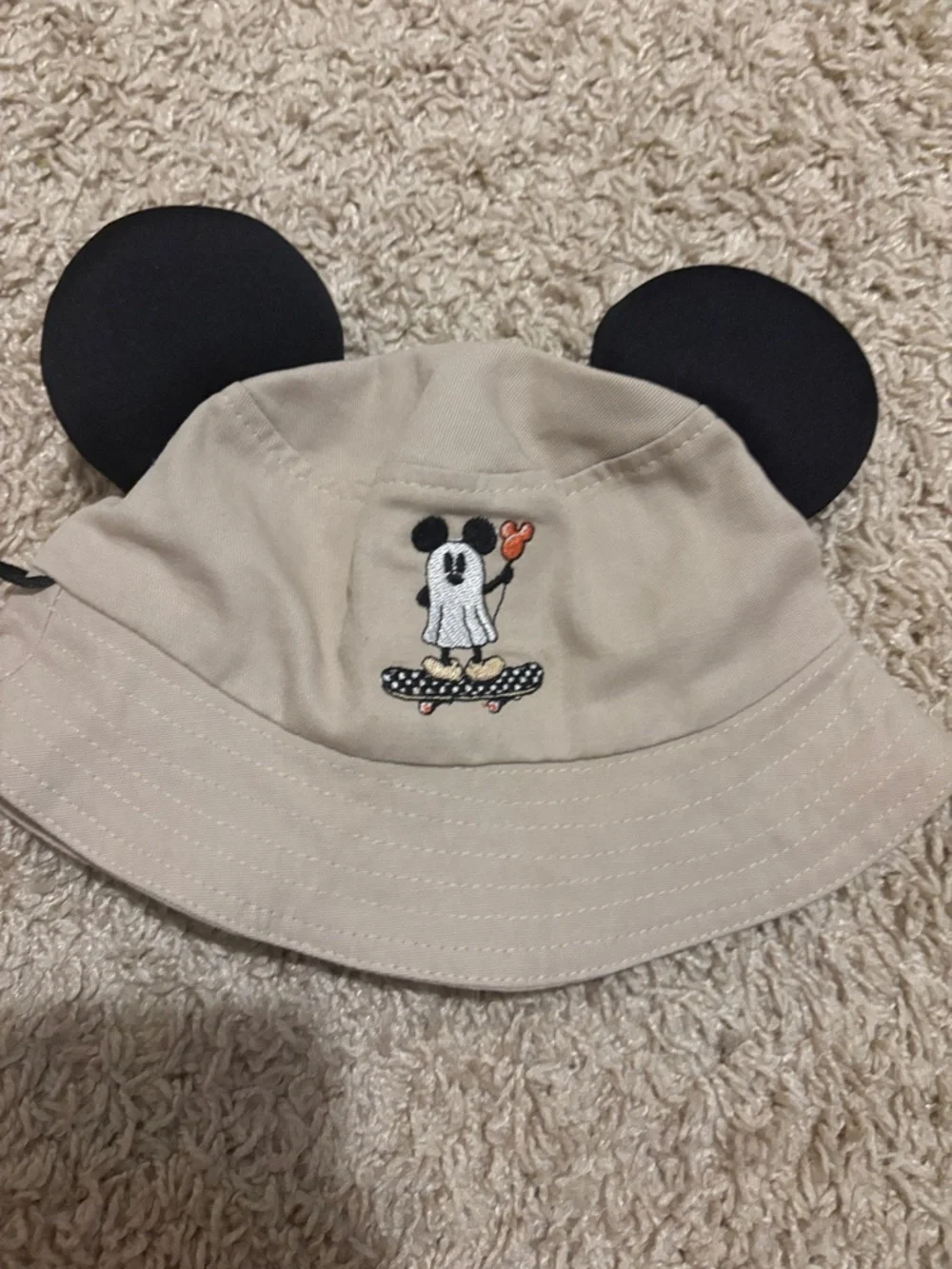 Cutezo designs Disney Beige Mickey Mouse Ear Sun Hat and cars Halloween baby(2)